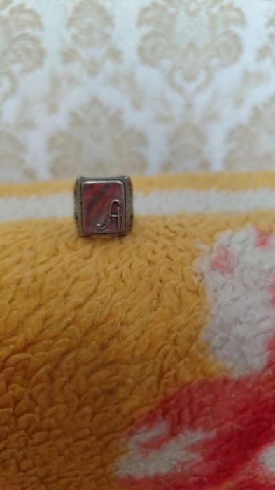 Кольцо мужское серебрянное