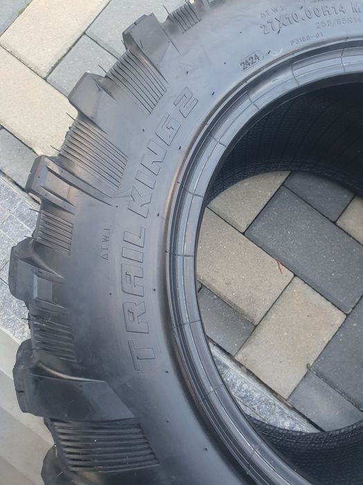 Set complet anvelope,cauciucuri  atv fata 205/80r14 si spate 255/65r14