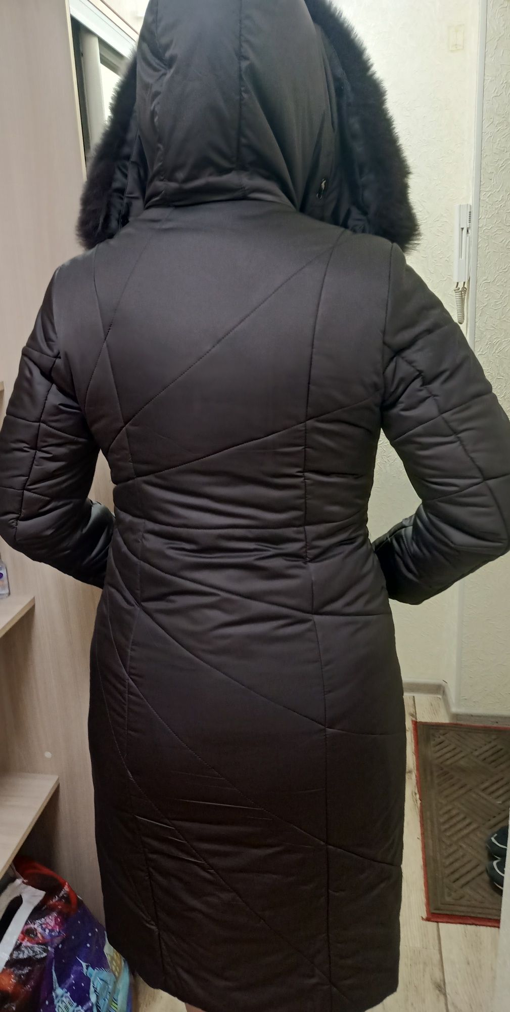 Зимняя длинная куртка