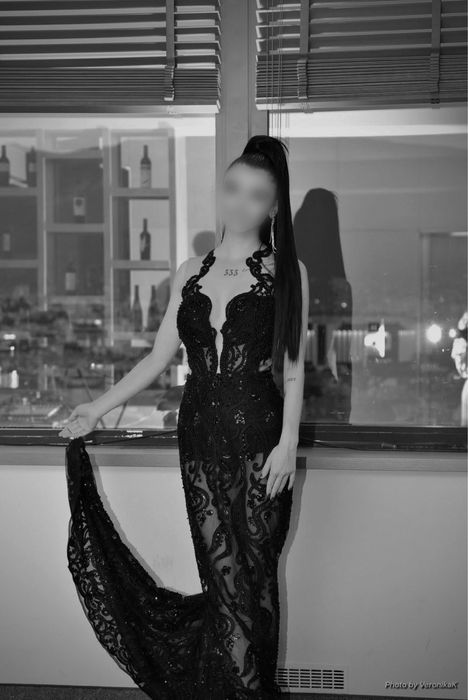 Черна бална рокля от Berna Moda