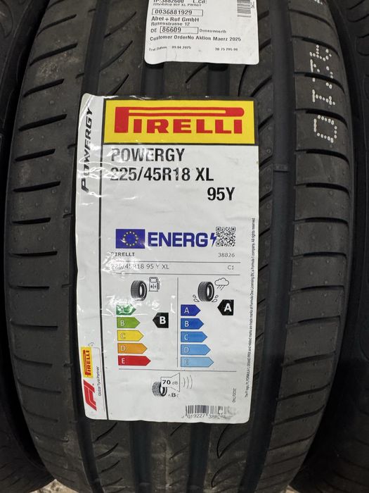 Летни гуми Pirelli 225/45/18 dot 2025