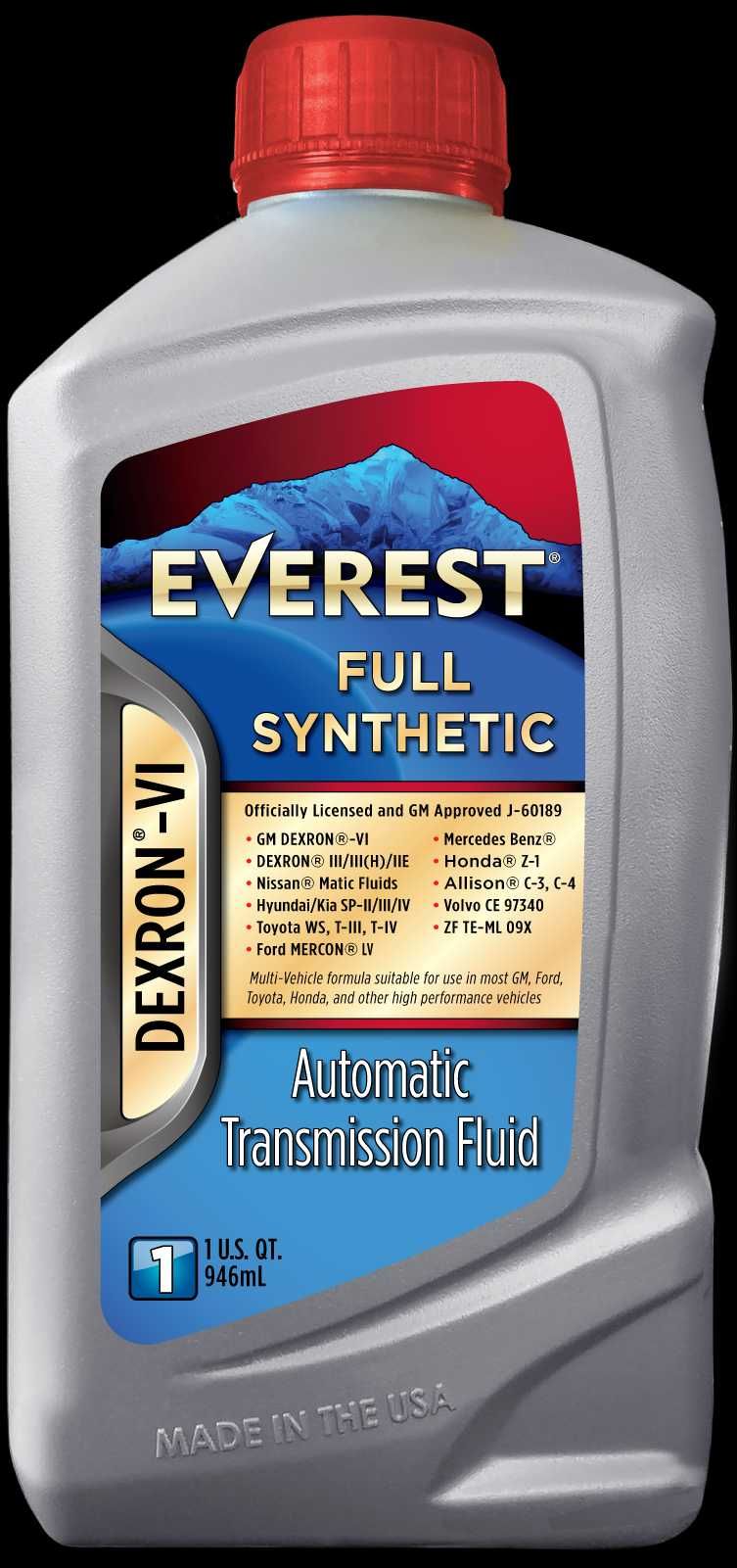 Масло для АКП Everest ATF Dexron-VI FULL SYNTHETIC