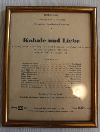 Pliant-program 1944 Germania - Kabale Und Liebe