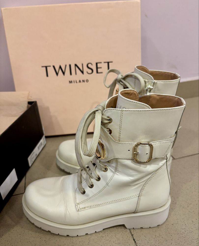 Есенно зимни боти TWINSET естествена кожа