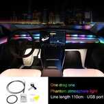 Lumina ambientala cu banda acrilica RGB si alimenatre la usb