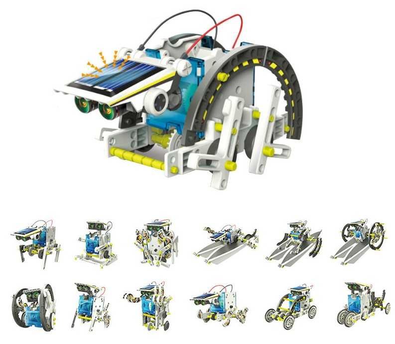 Конструктор - Соларен робот 14 в 1