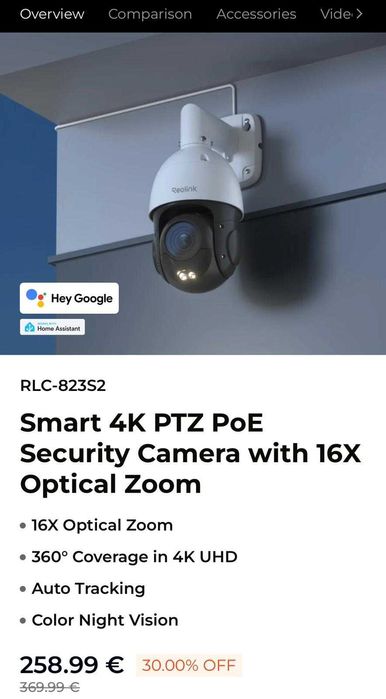 Продавам камера Reolink RLC-823S2