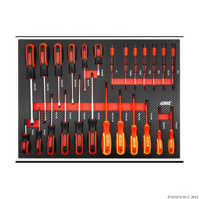 Dulap de scule complet echipat, 306 piese, Verke