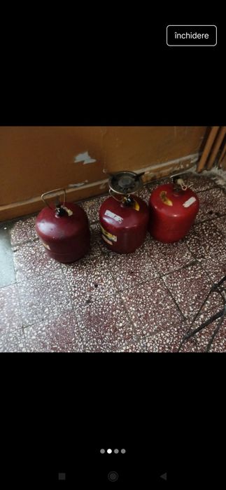 Butelii camping folosite cu aragaz