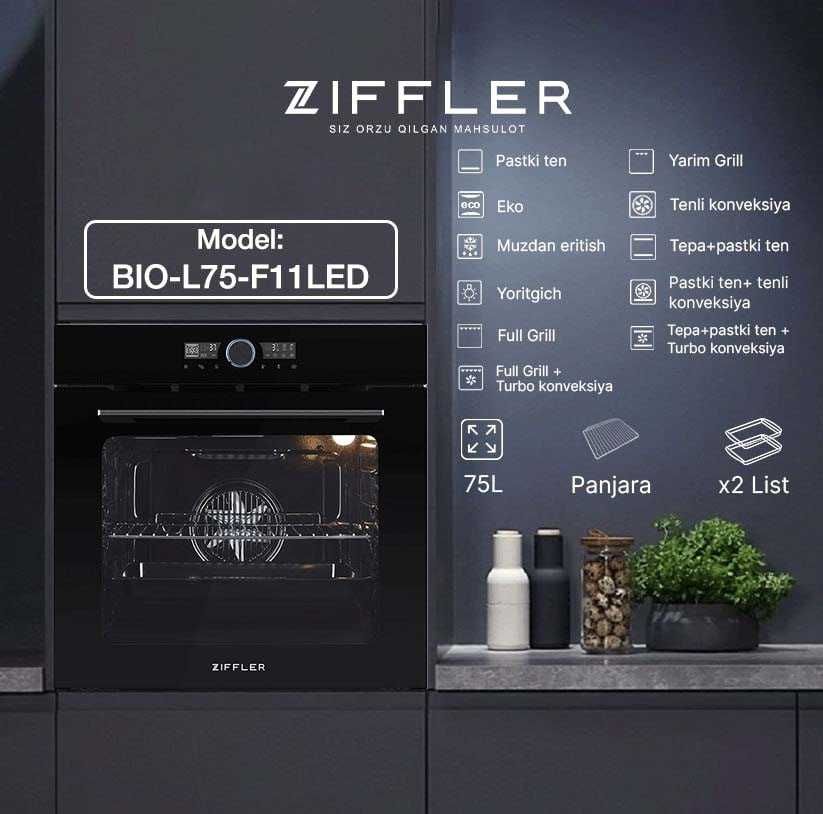 Духовой шкаф ZIFFLER 60см/74 litr/Сенсорной управление/Доставка