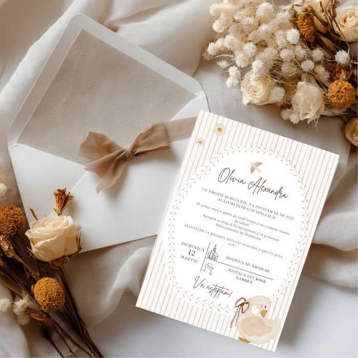 Invitatii digitale botez