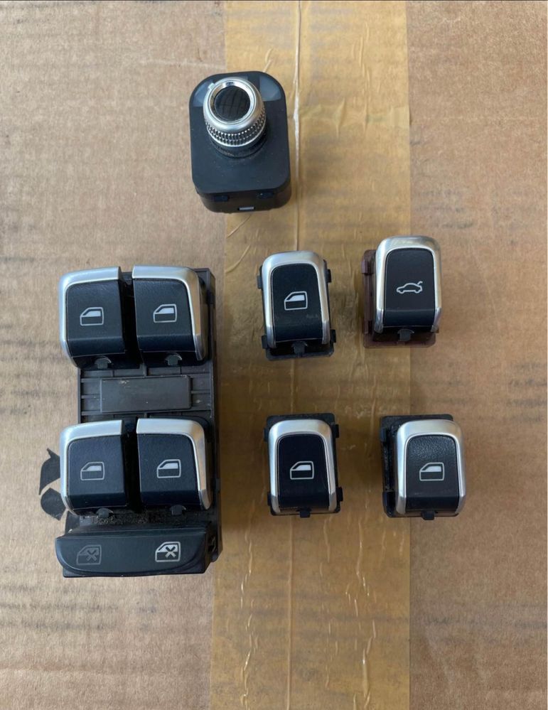 Set butoane geamuri cromate pentru Audi A4 B8.5 /A5 b8