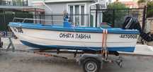 ПРОДАВАМ ЛОДКА с мотор и колесар