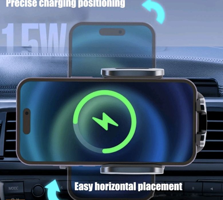 Автоматична стойка за автомобил за бързо зареждане 15W