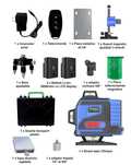 Nivela laser OLIMPIA 4D, 16 linii, laser verde, 2 baterii TR GRATIS