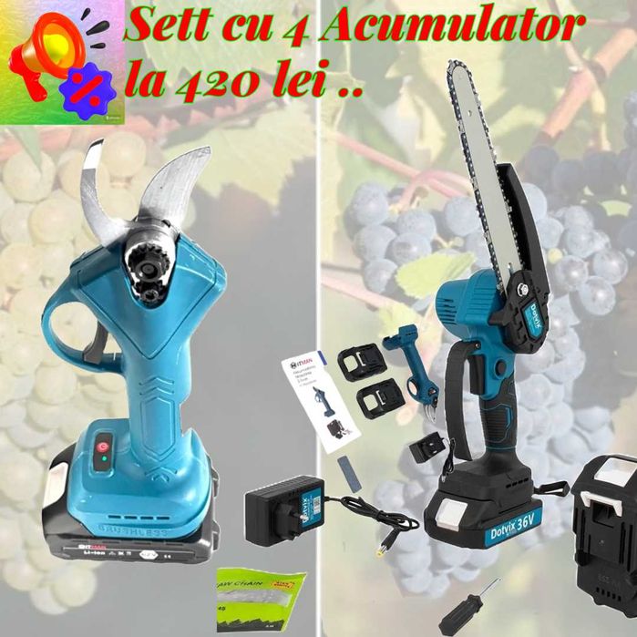 Mini ferastrau si HITMAN Foarfecă de grădină  pentru taiere Crengi.