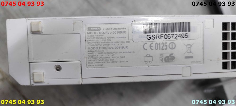 joc WII RVL 001 complet maneta nunchag alimentator senzor cabluri date