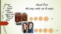 Ad page make-up & coafor