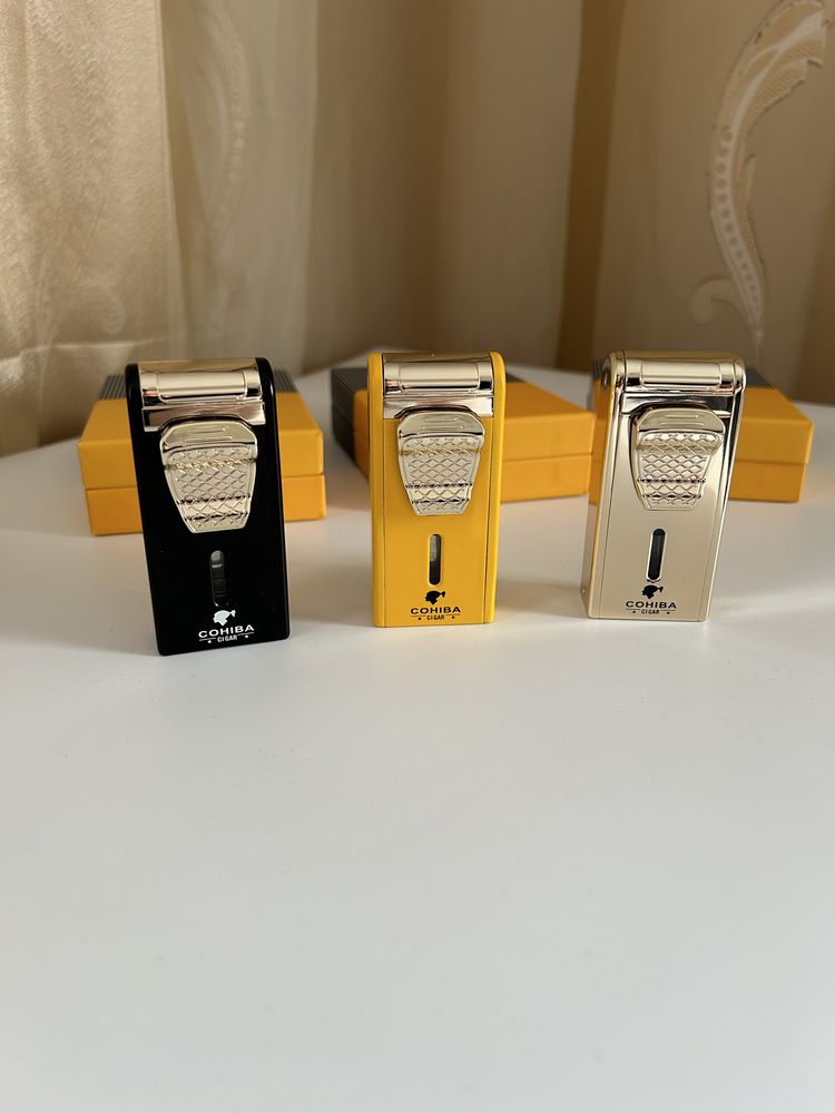 Запалка Cohiba с вградена резачка и пънч – 2 пламъка