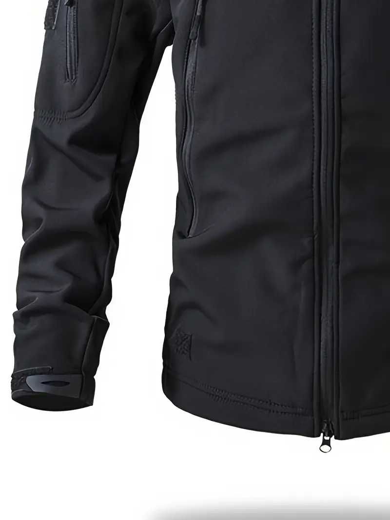 Мъжко тактическо яке с качулка Slim-Fit - Soft Shell, тип ветровка