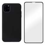 Husa Soft Case Catifea Insi si Folie Sticla Iphone 13/14/15/16 PRO MAX