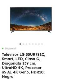 Vând Lg Smart Tv UltraHd 139cm