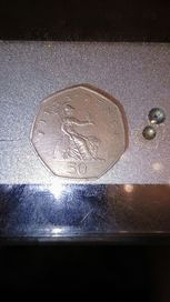 Сребърна монета 50 pence Queen Elizabeth ll 1997