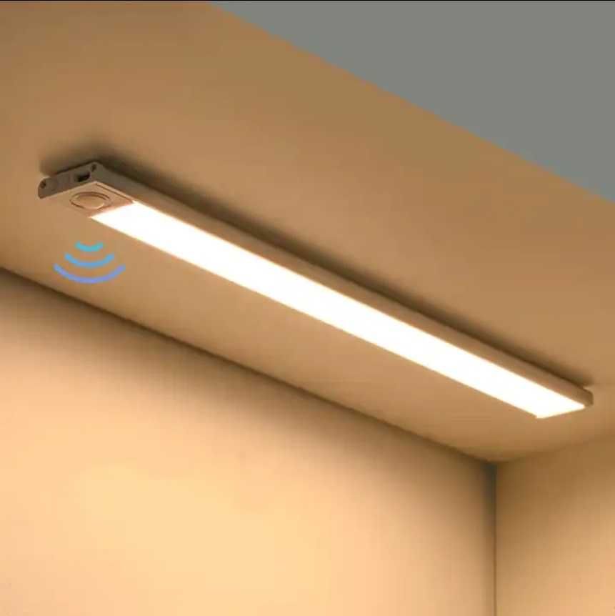 Lampa LED Ultra-Slim cu senzor de lumina si miscare ,suport magnetic