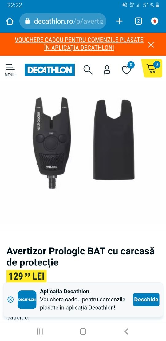 Avertizori/ senzori pescuit Prologic Bat led Multicolor