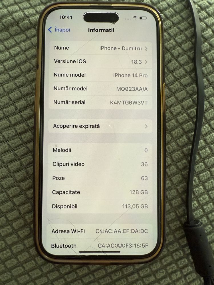 iPhone 14 Pro 128 GB - stare foarte bună