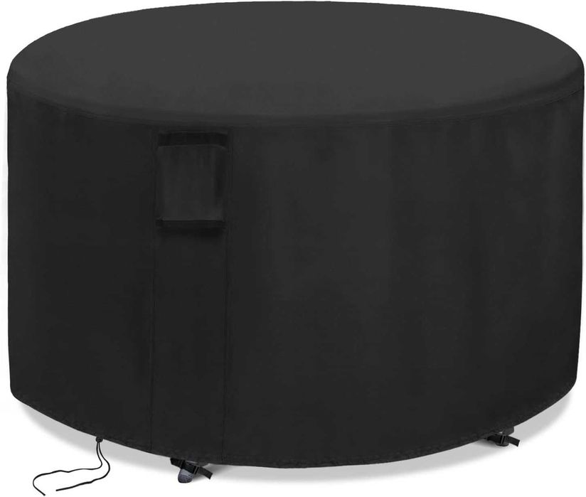 Кръгъл защитен калъф за градински мебели, водоустойчив, 128 x 71 см