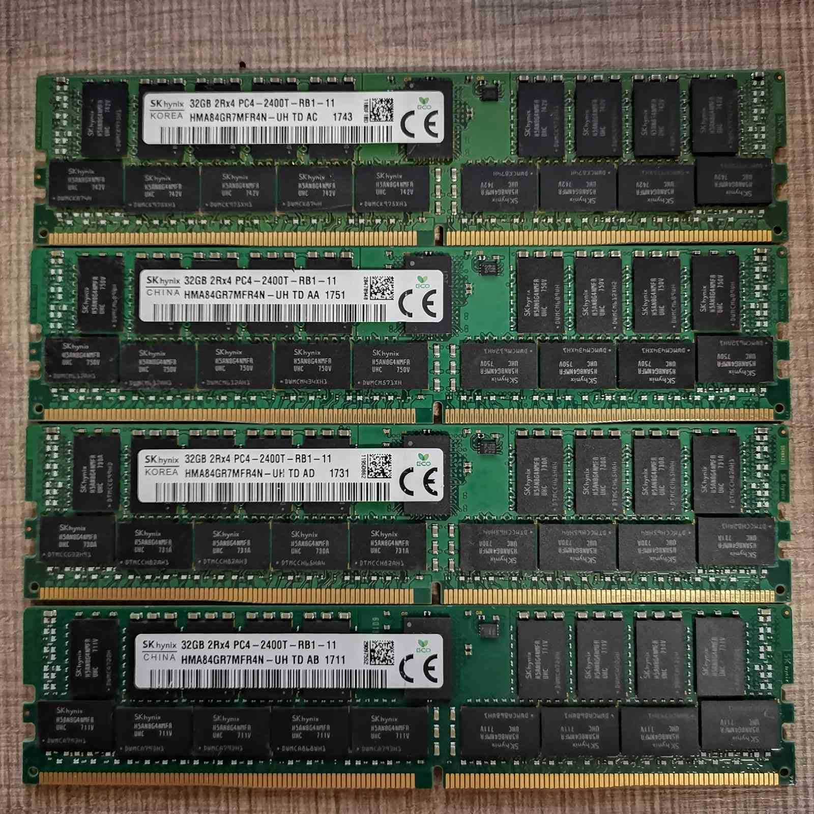 Сървърна памет RAM Hynix 128Gb (32Gb x4) DDR4 2400, ECC REG