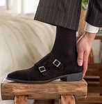 Pantofi monk premium Imperial London 42 piele naturala moale