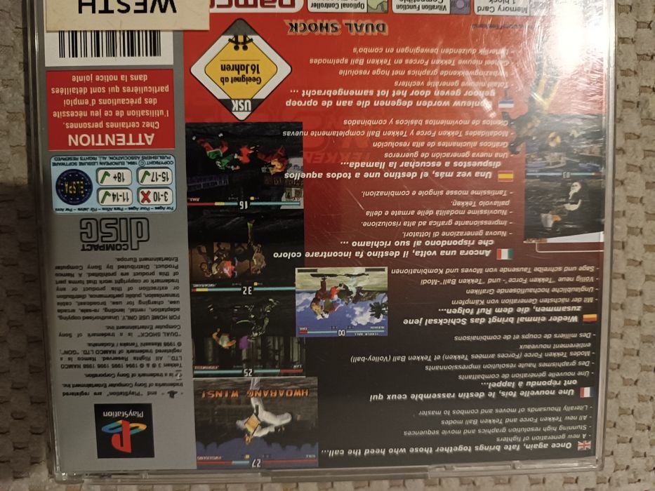 Joc de colecție Tekken 3 ps1 PlayStation 1 psone