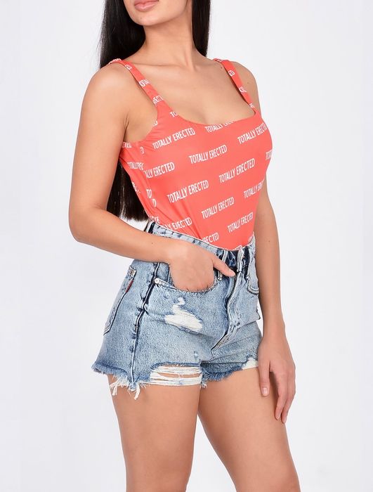 Дамски бански, цял, марка Totally Erected, червен, S
