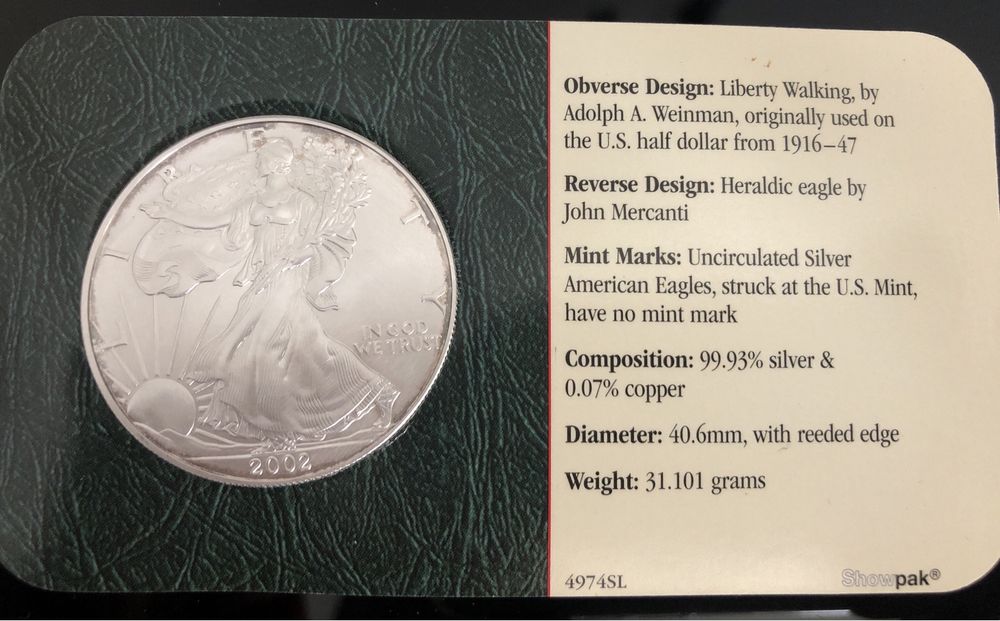 Monedă de argint- Vulturul American