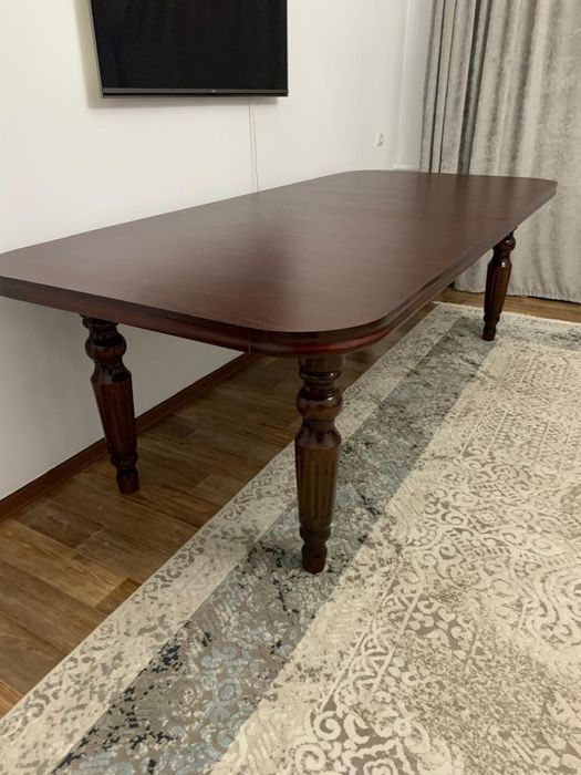 Натуральное дерево! Стол раскладной + 6 стульев