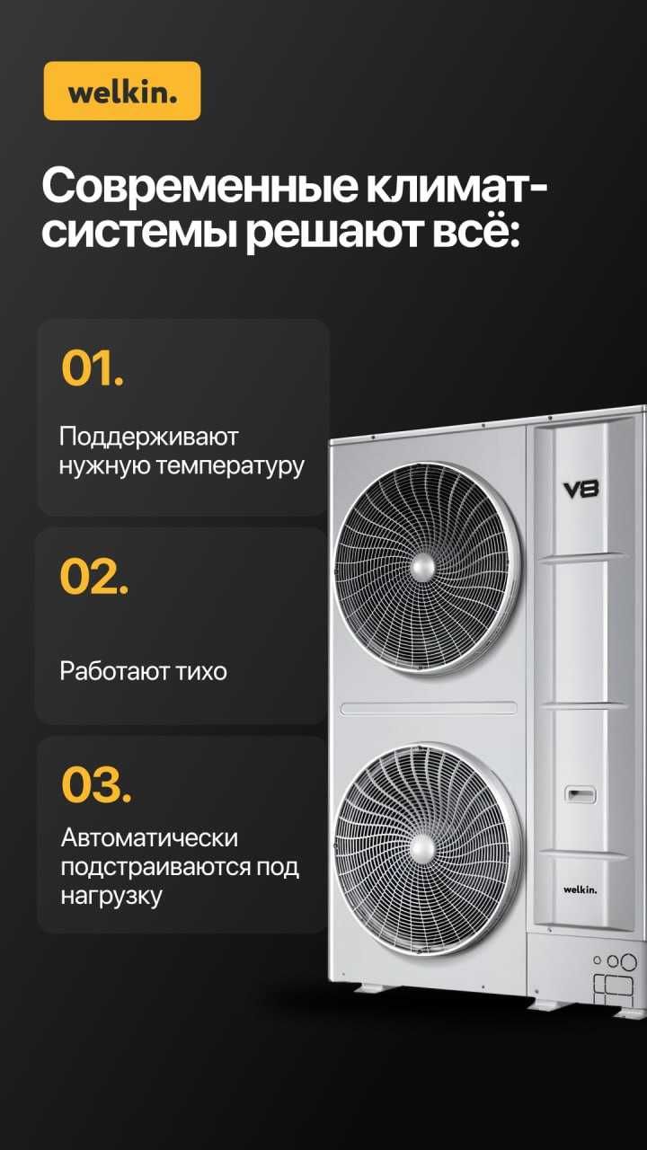 Наружный блок VRF Welkin V8 WLKVRVi-252 инверторный! В наличии!