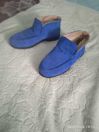 синий зимний Лоро Пиана обувь