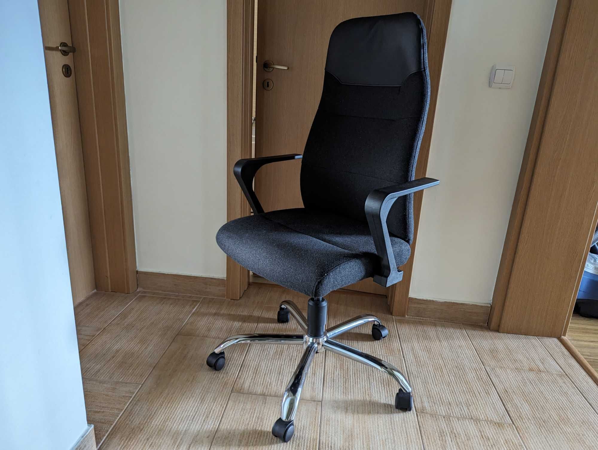 Scaun ergonomic TopStar Master 500 executive, stofa din lana, antracit