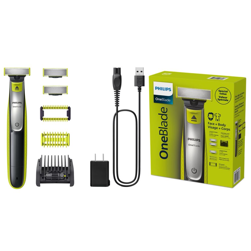 Триммер Philips OneBlade QP2834/60 Триммер для Лица и Тела