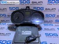 Kit Pornire ECU Calculator Motor Cip Cheie si Imobilizator cu Ceas Ceasuri Bord Skoda Roomster 1.6 TDI CAY CAYB 2011 - 2015 Cod 03L906023LL 03L906023LK