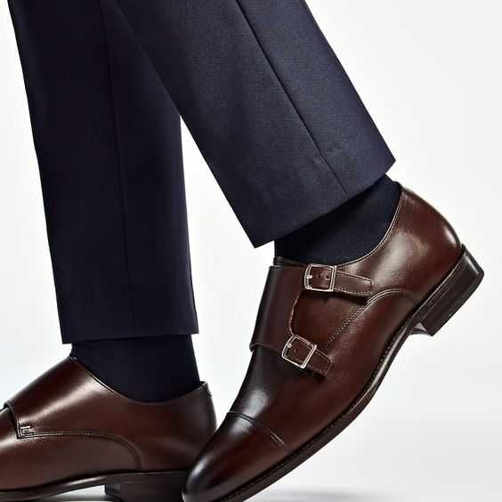 Pantofi monk de lux 40 40.5 41 lucrati manual Arbiter NOI piele natura