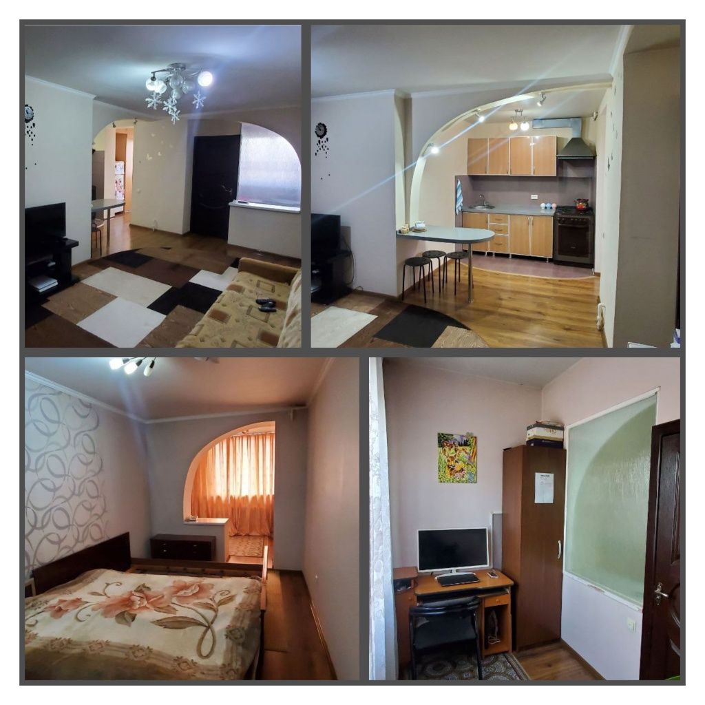 (Московская планировка). 2шка в 3х. 60м². Кирпич. Два балкона 6х2 и 3х