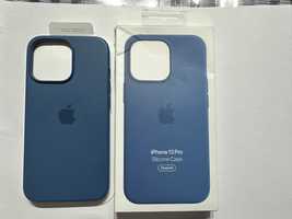 Husa Iphone 13 Pro originala Albastra silicon