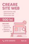 Ai nevoie de un site web?Creare pagini web - Administrare - Optimizare