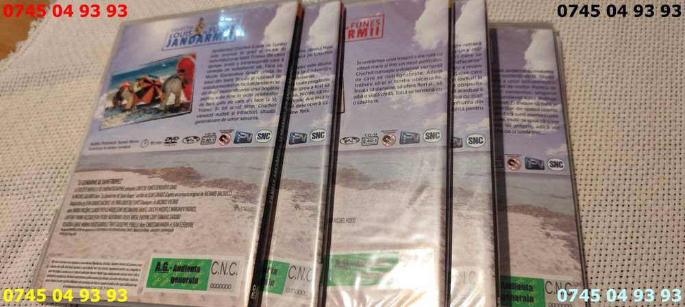 colectie 6DVD JANDARMUL Louis De Funes sigilate