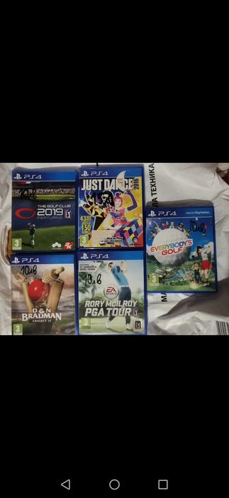 Playstation 4 с джойстик  и игри