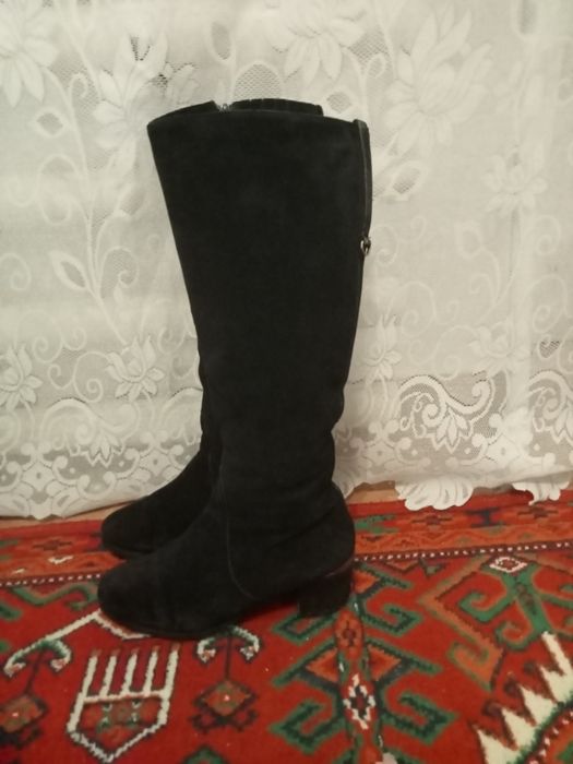 Сапоги. Женские замшевые натуральные