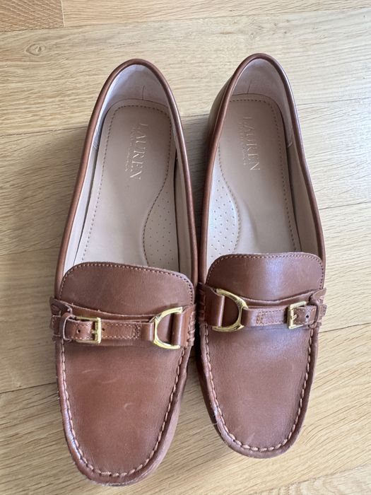 Оригинални кожени мокасини Ralph Lauren